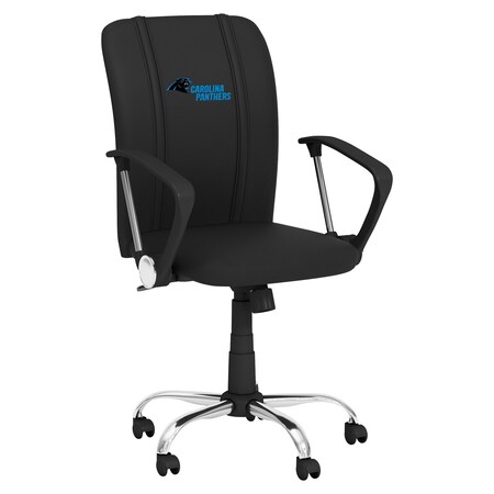 Dreamseat Curve Task Chair with Carolina Panthers Secondary Logo XZOCCURVE-PSNFL20021